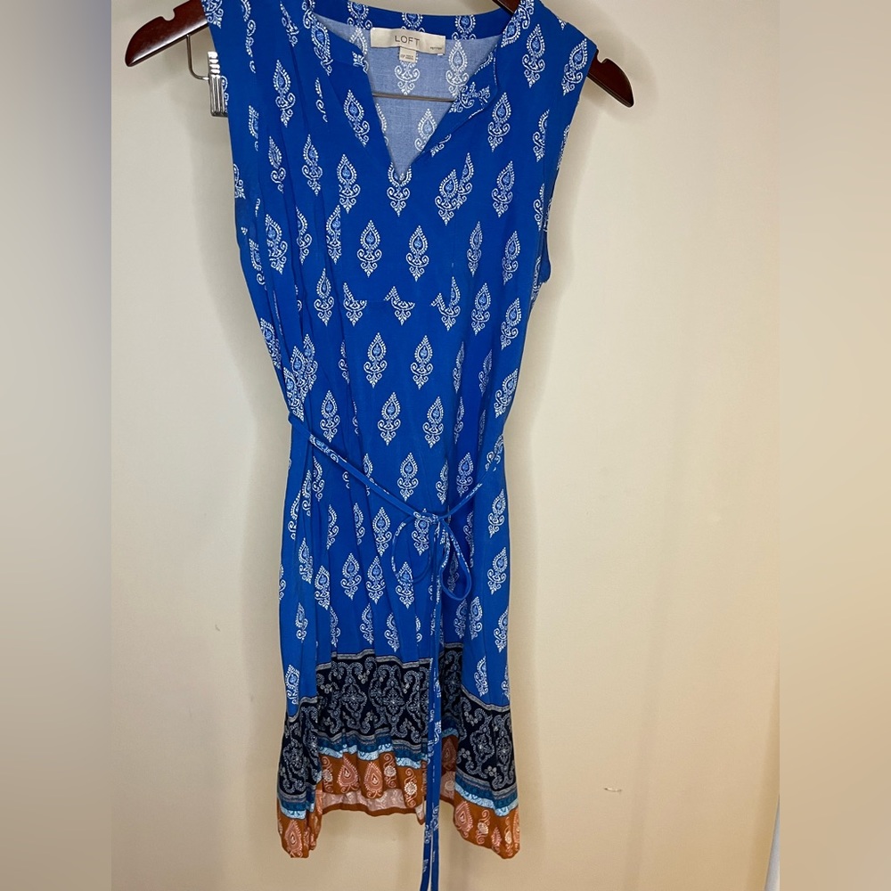 LOFT Royal Blue Light-Weight Sun Dress